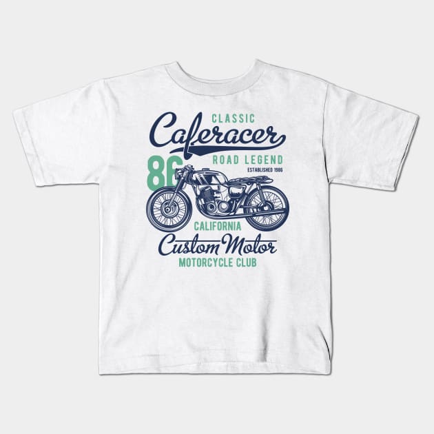 Classic Cafe Racer Kids T-Shirt by Verboten